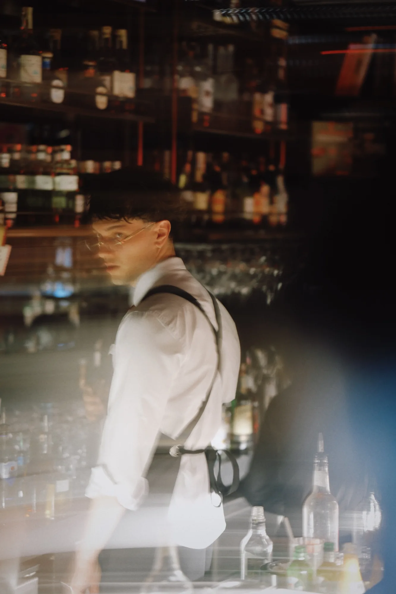 Cocktail being prepared at Artsy